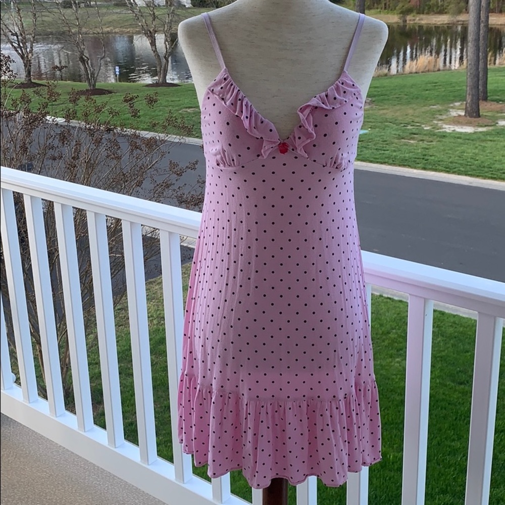 🦩4/$25 Jenni Polka Dot Ruffle Night Gown